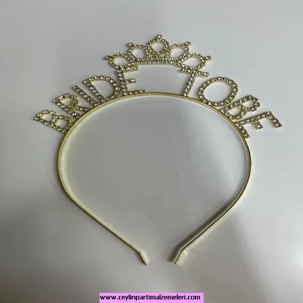 Bride To Be Taşlı Lüks Taç